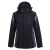 Couples Skiing Jacket for Men and Women: Black XXL