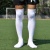 One Size Adult Long Soccer Socks: White
