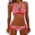 Swimming Suit Bikini: Black XL